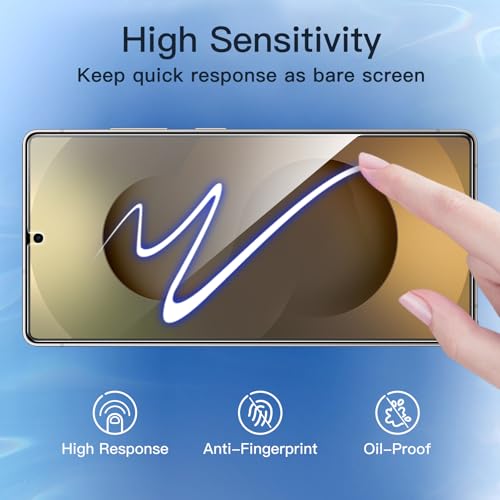 Image of JETech Privacy Screen Protector Guard for Samsung Galaxy S25 Ultra 5G, Anti-Spy Flexible TPU Film, Fingerprint Unlock Compatible, 2-Pack