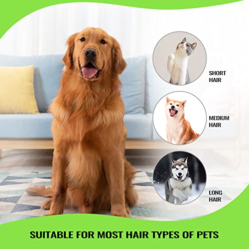 Bonve Pet Grooming Brush, Upgrade Pet Deshedding Tool For Dogs & Cats Effectively Reduces Shedding By Up To 95%, Dramatically Reduces Shedding In Minutes Guaranteed #TOP6