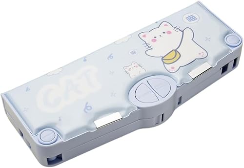 Fegson 筆箱 ペンケース 鉛筆ケース 学校文房具収納ボック 大容量 文房具ケース 文房具収納 多機能 鉛筆削り付き かわいい おしゃれ 幼稚園 男の子にも女の子にも適しています (I)