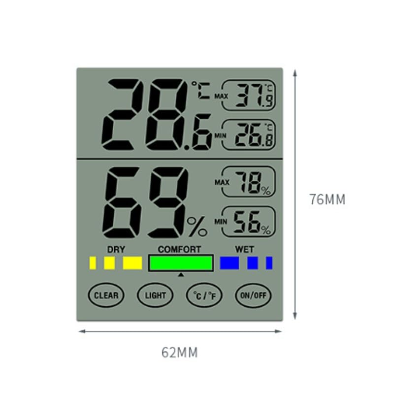 Precision Household Indoor Luminous Temperature Humidity Meter