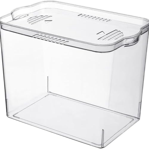 金魚鉢 大容量 プラスチック水槽 透明 蓋付き 観賞魚用 金魚・メダカ・水草育成用 おしゃれ インテリア 水耕栽培・多肉植物にも対応 Sexybala (40*26.5*29.5cm)