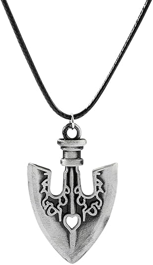 JJBA Stand Arrow Necklace and Keychain - JoJo's Anime Cosplay Jewelry - Manga Theme Gifts for Women Men and Fans