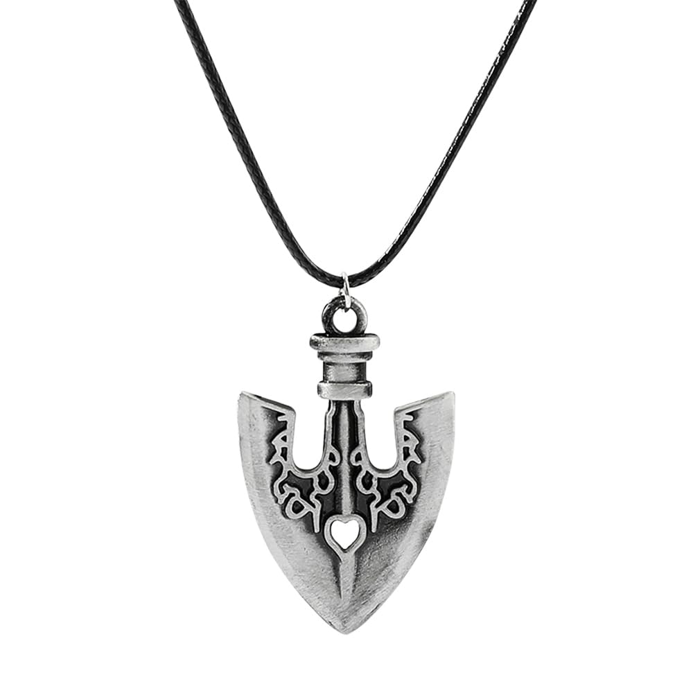 JJBA Stand Arrow Necklace and Keychain - JoJo's Anime Cosplay Jewelry - Manga Theme Gifts for Women Men and Fans