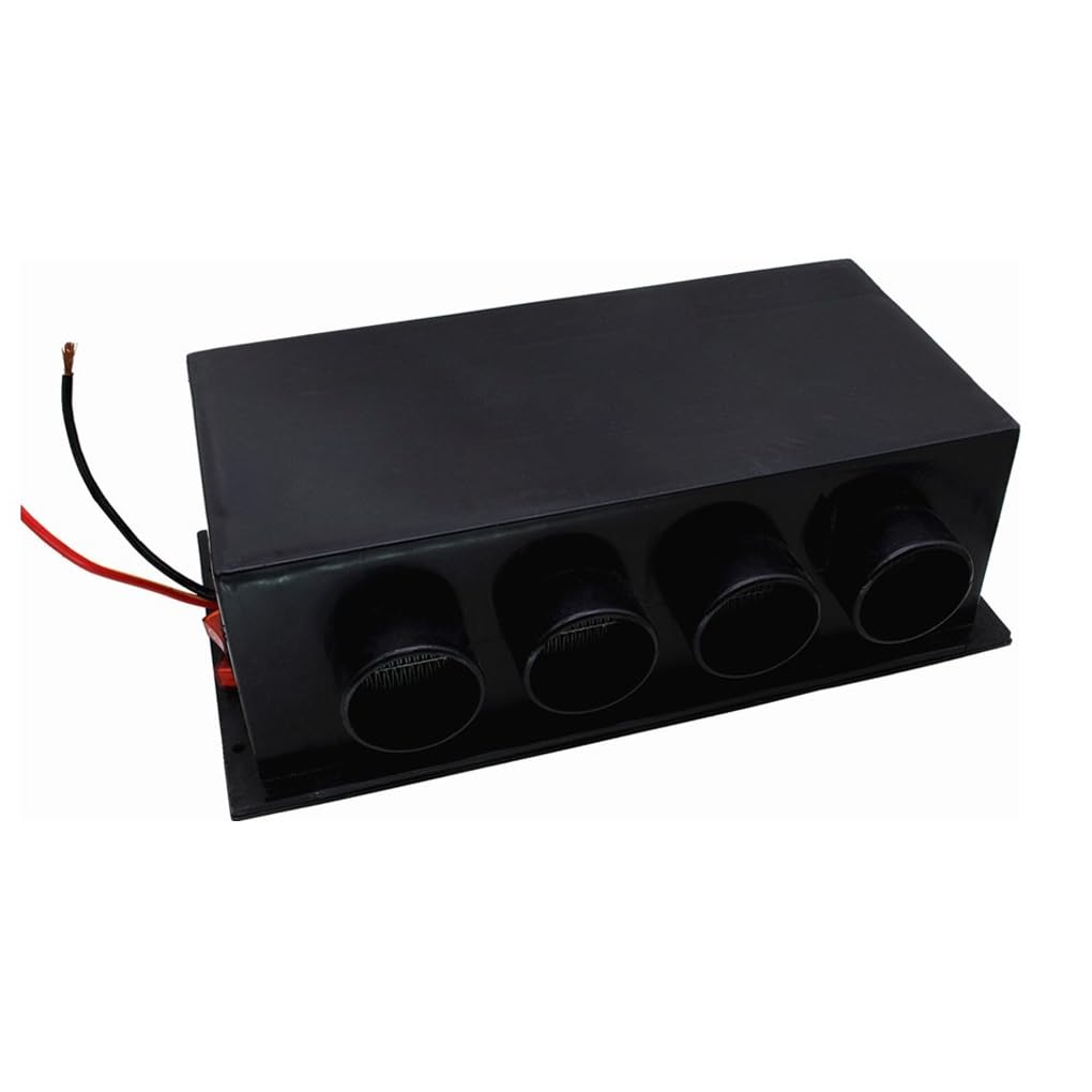 Calentador eléctrico de desempañamiento para parabrisas de coche, antivaho de vehículo, ventilador de calefacción para automóvil, 4 agujeros, 24 V