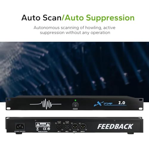 Procesador de audio antiultrasonido, supresor digital de retroalimentación para micrófono, con desplazamiento de frecuencia, para escenarios, KTV, conferencias y salas de música miniatura 2