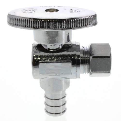 EZFluid Heavy Duty Pex Valve 3/8"OD Comp. x 1/2"Pex Fittings 1/4Turn