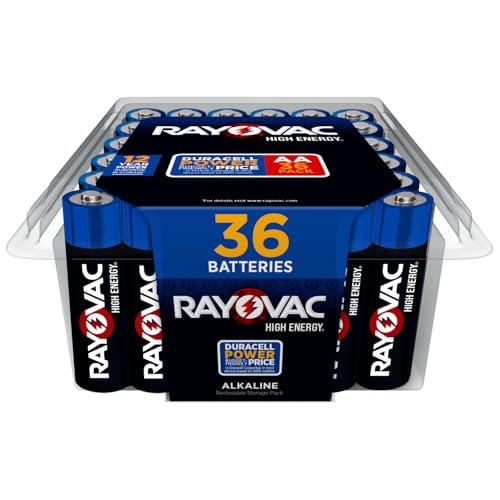 Rayovac High Energy AA Batteries (36 Pack) Double A Alkaline Batteries