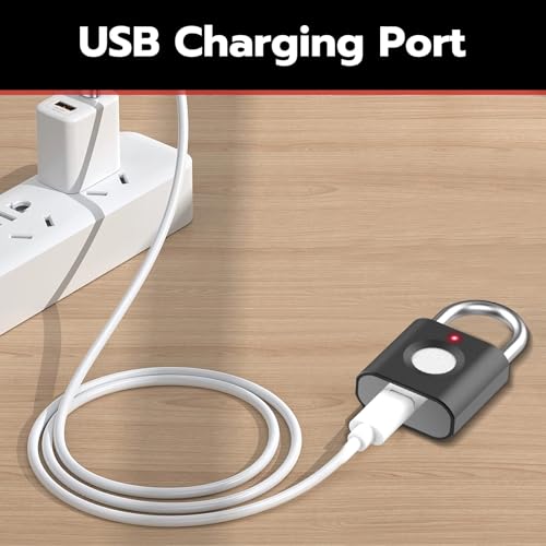 Elinksmart Smart Padlock Locker Lock: 2-Pack Blue & Red thumb #8