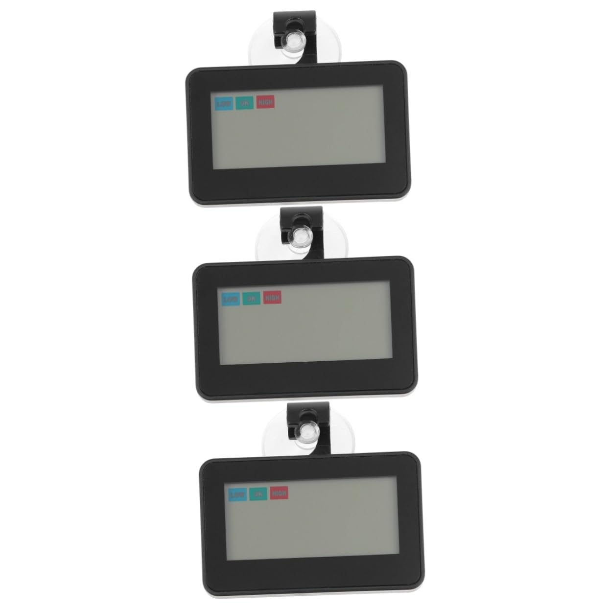 Amosfun 3 Piezas Termómetro Mini Congelador Herramienta De Medición De Temperatura Para Nevera Congelador Inalámbrico Mini Nevera Higrómetro De Escritorio Nevera Digital Abdominales Black