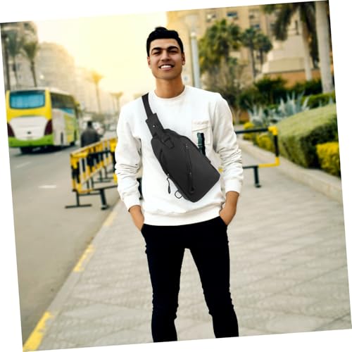 Bolsa de pecho para evitar bolsillos llenos mochila ligera impermeable USB 3