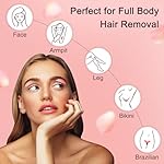 Hard Wax for Hair Removal, Rose Pink Wax Beads for Sensitive Skin and Brazilian Waxing, 10.5 Ounce/bag with 10pcs Wax Sticks - Image 5