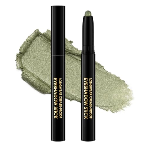 BUTBU Long Lasting Eyeshadow Stick, Fard a Paupiere Creme Muy Pigmentada, Jelly Jewels Glitter Stick Lentejuelas, Larga Duración, Sensación de Rocío, Brillante, Intenso en Colores