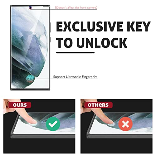 Image of BATCHONE Premium Acrylic Screen Protector /Guard Compatible for Samsung Galaxy S22 Ultra 5G / S23 Ultra 5G (Transparent) with Soft Flexible Clear Membrane, Pack of 1