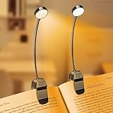 KTEBO 2 Pack 10 LED Rechargeable Book Light for...