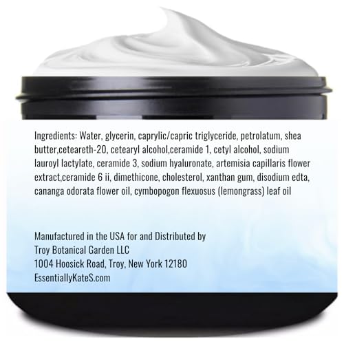Image of Essentially KateS Ylang Ylang + Lemongrass Specialty Cream Lotion 4 Fl Oz - enriched with Shea Butter and Ceramide 1, 3, and 6II - Combines intensive hydration with a revitalizing aromatic experience