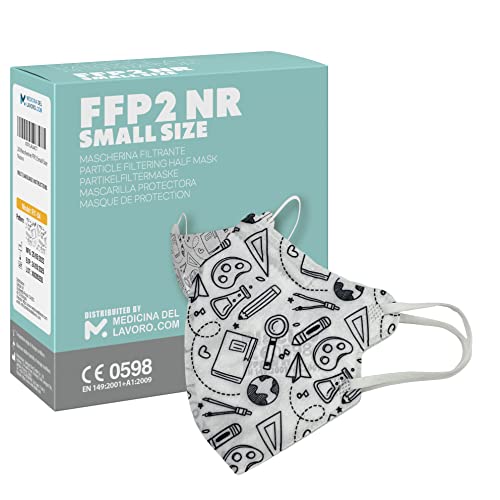 20 FFP2/KN95 Masken – Kleine Größe, CE-zertifiziert, 4-lagig, Ohne Ventil, Hohe BFE-Filterleistung ≥95%, Für Kleines Gesicht