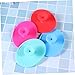 Ipetboom 4PCS Silicone Facial Brush Handheld Face Massager Cleansing Pad for All Skin Types Green Blue Red Rosy Non Slip Design Gentle Sanitary Facial Scrubber
