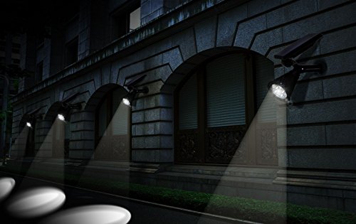 Falove Solar Spotlight, 2-In-1 Led Wall/Ground Landscape Solar Lights, 270° Adjustable Waterproof Outdoor Landscape Lights For Tree, Driveway, Yard, Lawn, Pathway, Garden (4Pcs) #TOP3