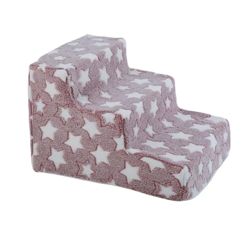 ペットステップ 犬 ステップ 犬階段 踏み台 ステップ台 犬用 3段 犬ステップ スロープ 階段 クッション 老犬介護 小型犬 猫 ドッグステップ 高密度 滑り止め付き 安定性 カバー取り外し可能 洗える (38x55x40cm,F)