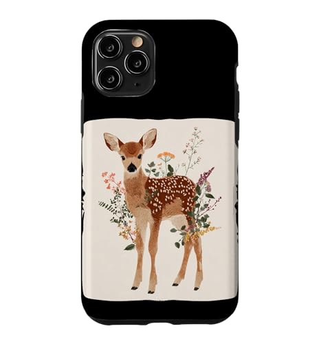 �f�G�ȉԂƎ��̎q���̃O���t�B�b�N�R�X�`���[���B �X�}�z�P�[�X iPhone 11 Pro �p