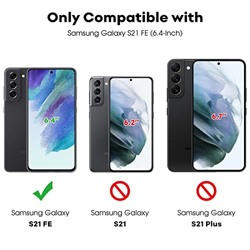 Image of JETech Screen Protector Guard for Samsung Galaxy S21 FE, 2+2 Pack | with Camera Lens Protector, HD Clear Tempered Glass, Anti-Scratch Protection, Easy Installation Tool