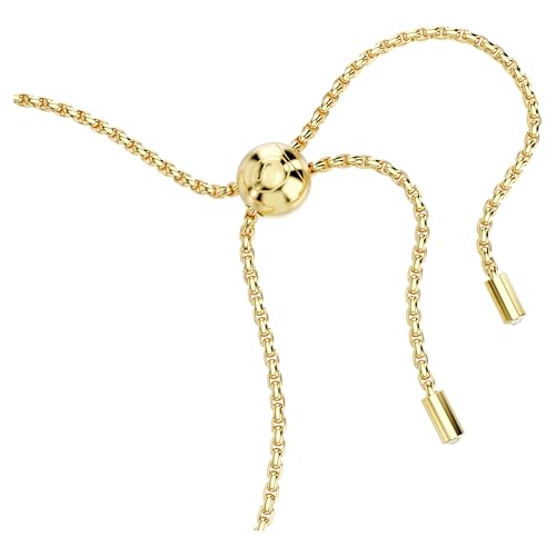 Swarovski Matrix bracelet, Pear cut, Pink, Gold-tone finish3