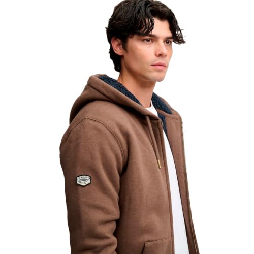 Sweatshirt à capuche zippée doublé en borg Superdry - vue 4