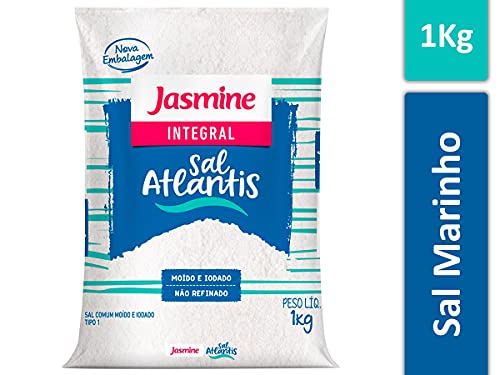 Kit 3 Sal Não Refinado Integral Atlantis Jasmine 1Kg