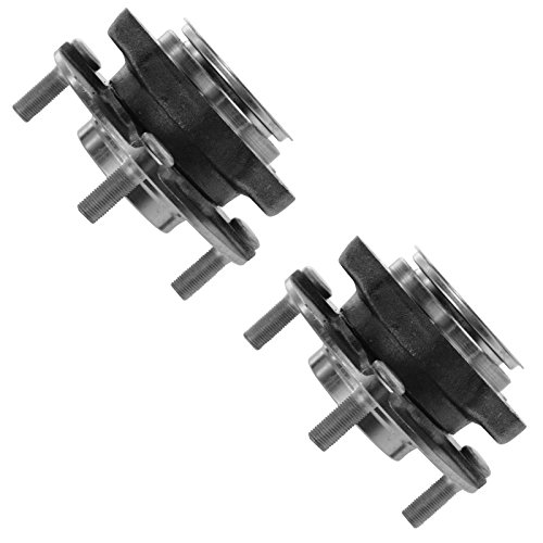 Image of TRQ Front Left and Right Wheel Bearing and Hub Assembly Set 2 Piece Compatible with 2007-2011 Nissan Versa Without ABS
