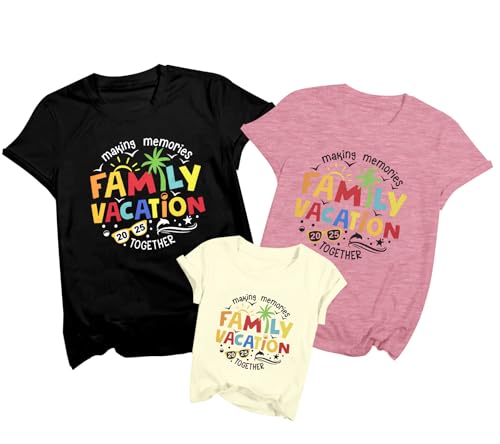 2025 Family Vacation Shirts Making Memories Matching Shirt Cruise Tee Summer Family Trip Short Sleeve Tops