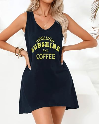 Image of elescat Womens Swimsuit Cover Up Summer Sleeveless T Shirt Beach Dress Tank Bikini Coverups 2026