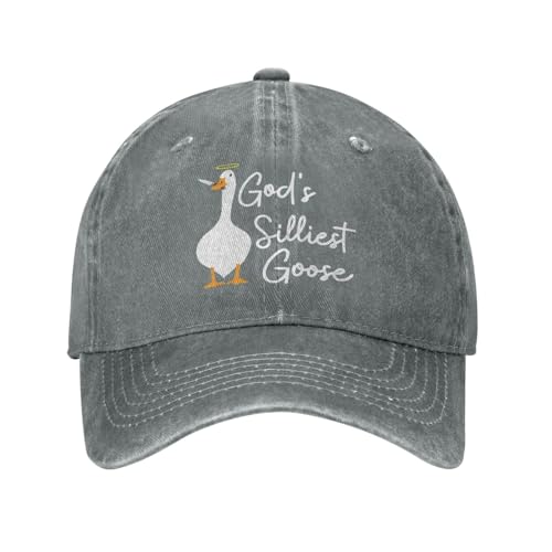 Image of Funny Goose Hat Silly Goose On The Loose Hat Men Baseball Hats Funny Cap