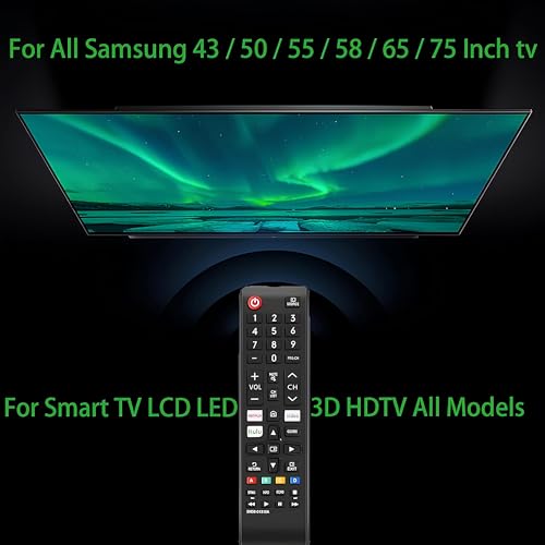Image of Universal Remote Control for All Samsang TV Remote Compatible All Samsung LCD LED HDTV 3D Smart TVs Models (for Samsung TV Remote)