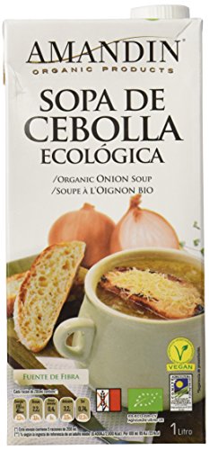 Amandin Sopa de Cebolla - Paquete de 6 x 1000 ml - Total: 6000 ml