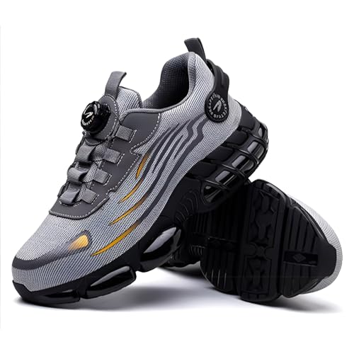 四季折々 zroflu] 安全靴 作業靴 メンズ ダイヤル式 鋼先芯 釘踏み抜き防止