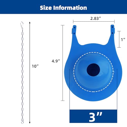 iFealClear 3 Inch Toilet Flappers Replacement for Gerber 99-788 Water Saving, Long Lasting Rubber, Toilet Repairs Easy to Install - Blue thumbnail 9