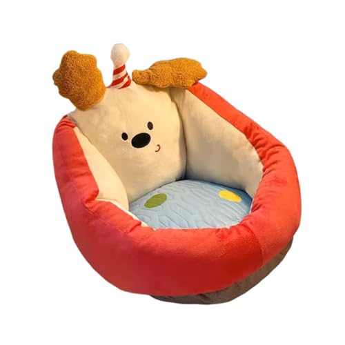 AlluraPet Sillón Infantil Puff de Lectura 50x50cm (19.7x19.7in) - Cojín Suave Terciopelo para Niños Niñas Dormitorio Sala de Estar