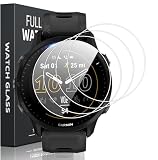 ZhuoFan 4 Pezzi Pellicola Protettiva vetro Temperato per Garmin Forerunner 955, HD Chiaro AntiGraffio Alta Risoluzione Pellicola Protettiva per Garmin Forerunner 955 Protezione Pellicola
