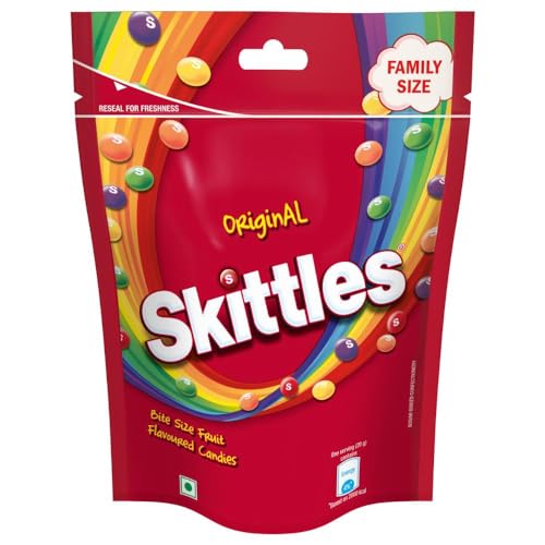 Image of Skittles Original Bite-Size Fruit Flavoured Candies, 196 Grams Pack