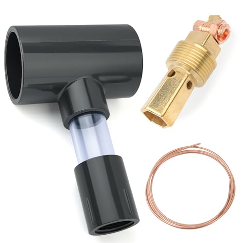 Axfvd 1 MPT Brass Water Bonding and 1.5 PVC Plumbing Kit - for Inground Pools Spas & Water Features Water Bonding Fitting Replacement