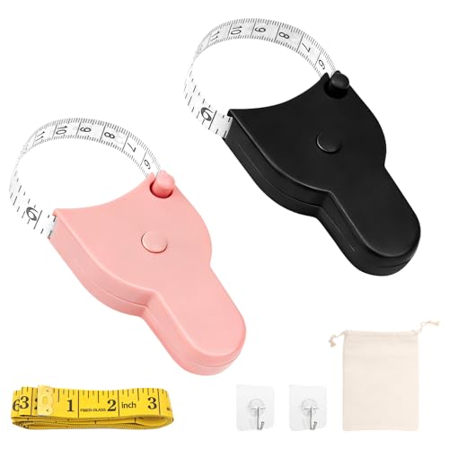 3 Cintas Métricas Retráctiles Tela 60 Pulgadas Pack miniatura 1
