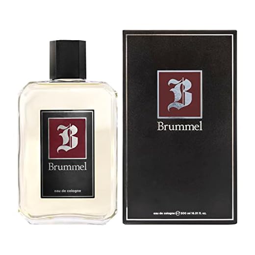 BRUMMEL - Clásica 500 ml, Eau de Toilette Masculina, Agua de Colonia Hombre, Perfume Elegante y Sofisticado, Aroma Cítrico Especiado, Fragancia Fresca de Larga Duración