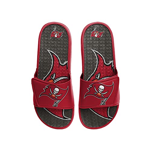 FOCO Tampa Bay Buccaneers NFL Mens Colorblock Big Logo Gel Slide - S2