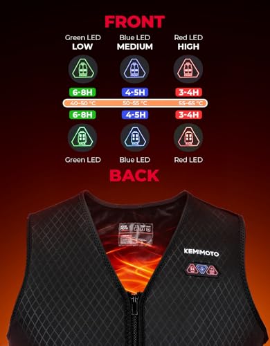 KEMIMOTO Heated Vest for Women with Battery Pack Included, V Neck with Inner Pocket Lights-out Design, Electric Warming Vest2