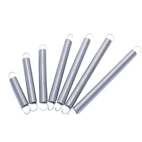 5Pcs 1.2mm Wire Dia. 8/9/10/12mm Outside Dia. Extension Springs 304 Stainless Steel (1.2mmX8mm,Length45mm)