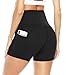 Produktbild JOYSPELS Sporthose Damen Kurz Radlerhose, Kurze Hose Leggings Damen Sport Shorts Schwarz, S
