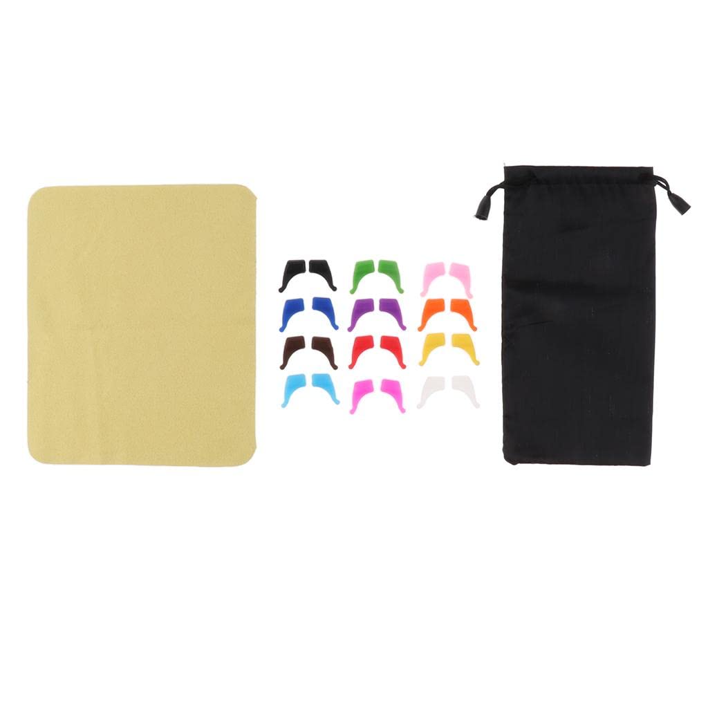 jazzy pearls 12 pairs silicone anti slip ear grip hooks holder for eyeglasses glass s