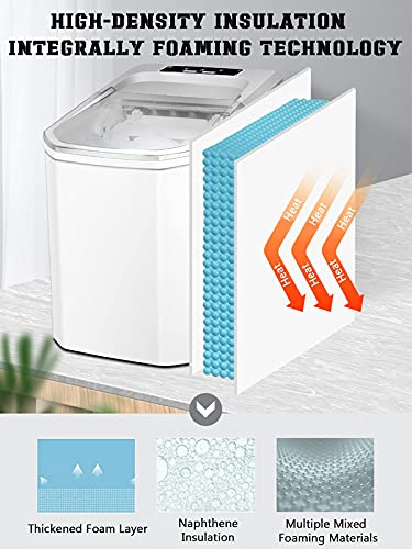 Fabricadora portátil de cubos de hielo de 40 lbs/24h miniatura 6
