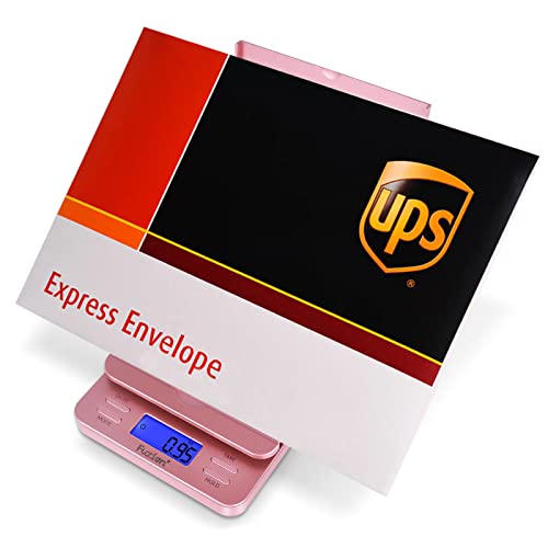 fuzion shipping scale digital postage scale for packages 86 lb01oz with hold and tare postal scale with flip holder package scale for small business battery amp ac adapter rose gold