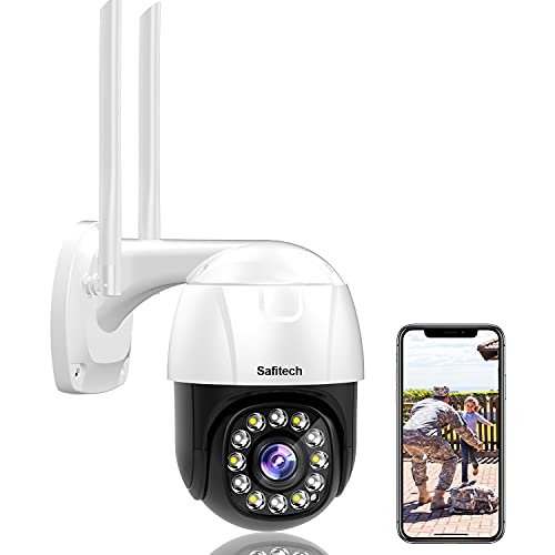 Wireless Security IP Camera, Safitech 5MP PTZ Outdoor Camera, , Automatic Tracking, Two-Way Voice, Automatic Alarm, Color Night Vision, Waterproof Function